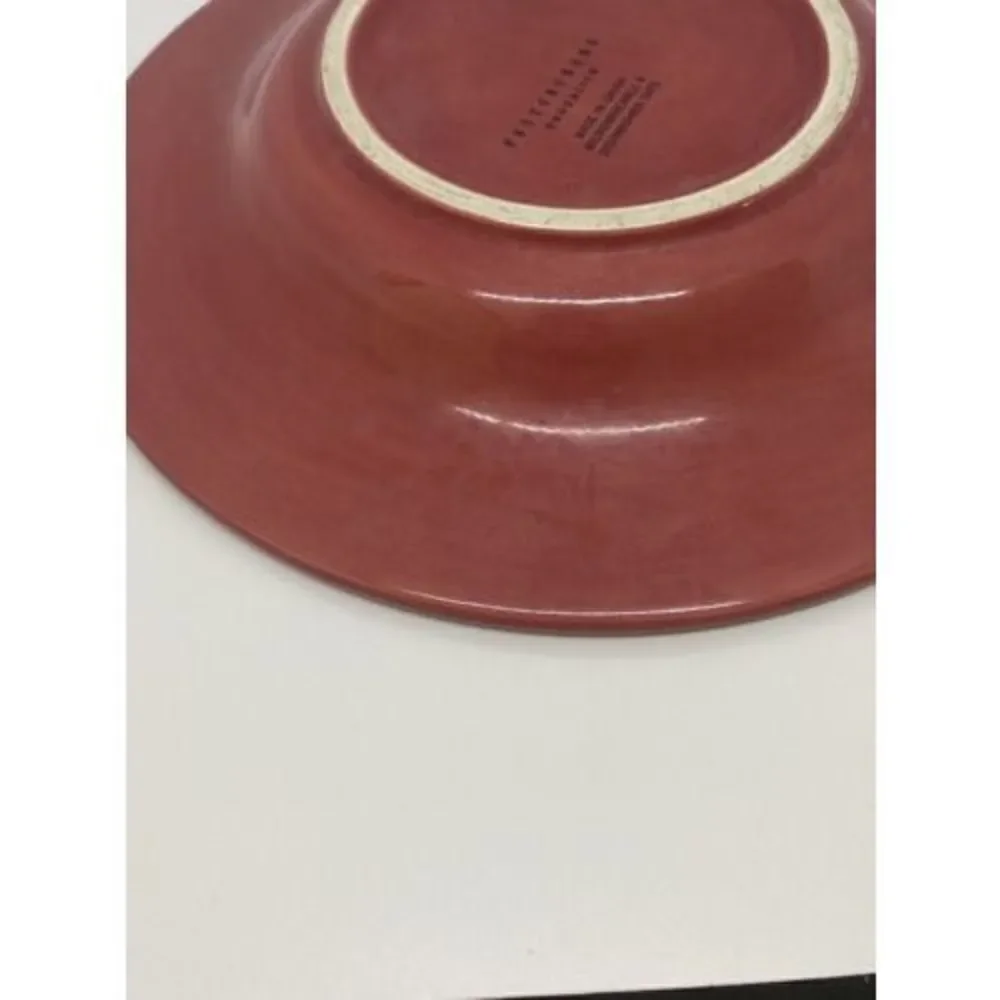 Pottery Barn SAUSALITO Merlot Red Salad Plates 10”
